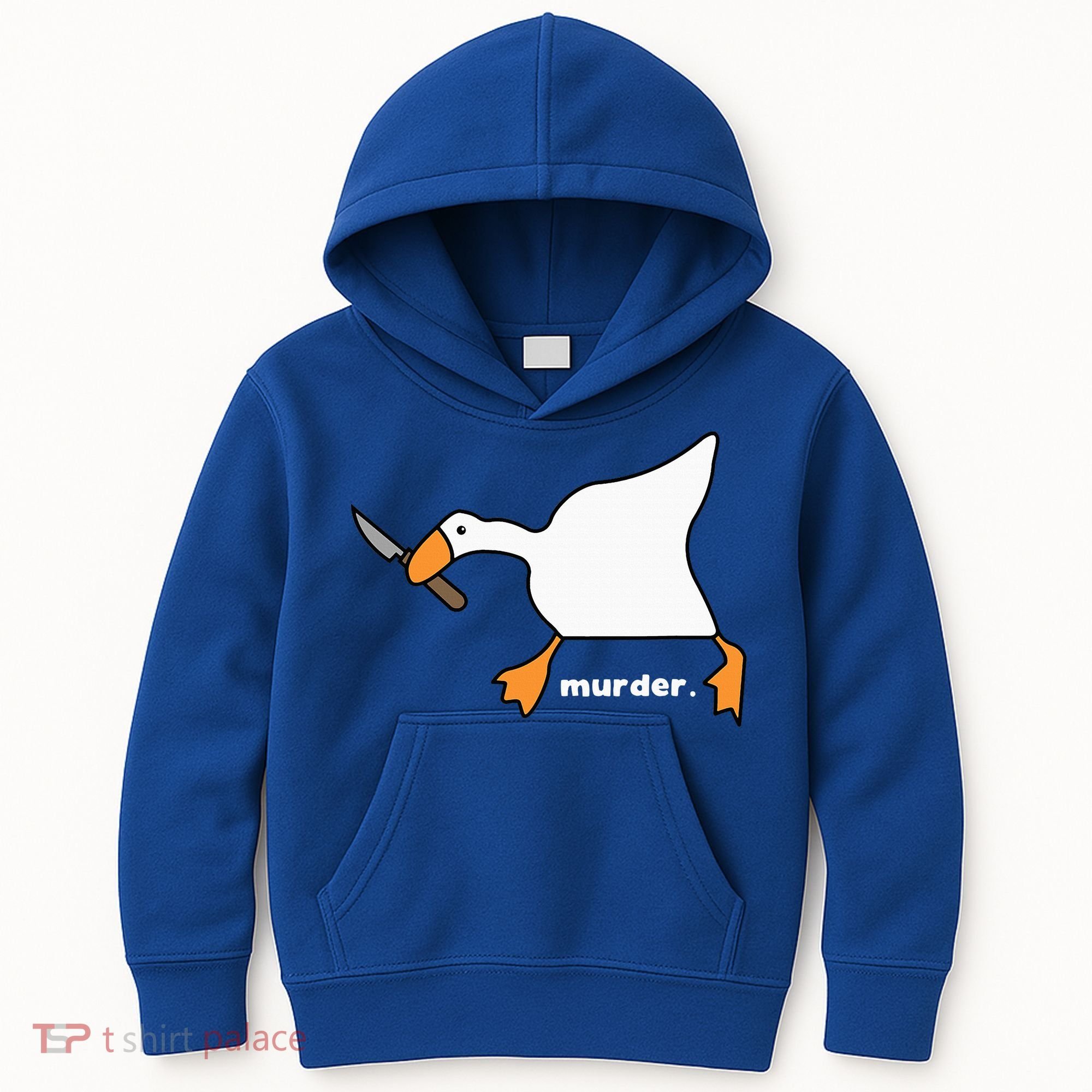 Funny Goose Murder Kids Hoodie