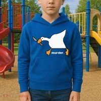 Funny Goose Murder Kids Hoodie thumb 2
