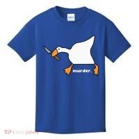 Funny Goose Murder Kids T-Shirt thumb 0