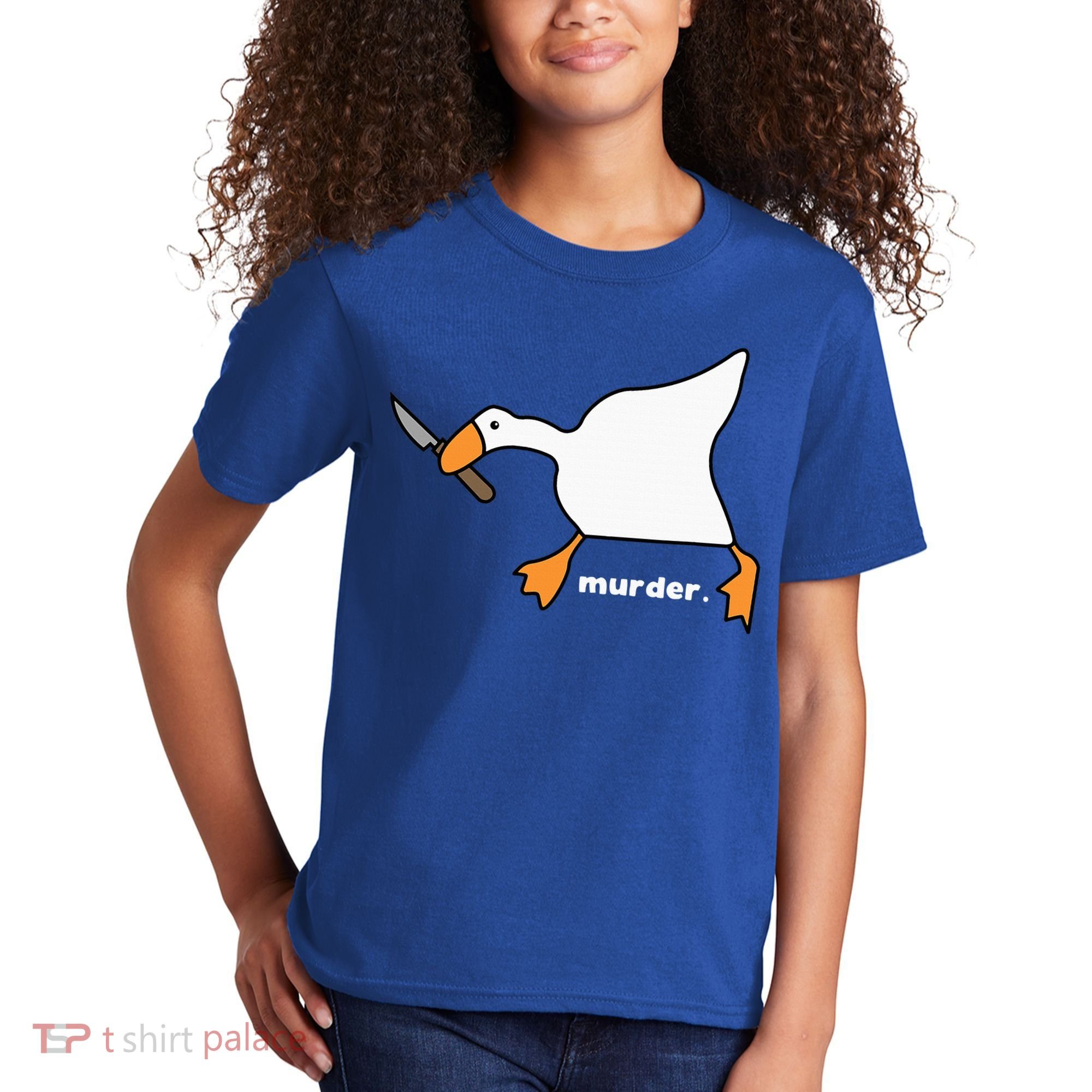 Funny Goose Murder Kids T-Shirt