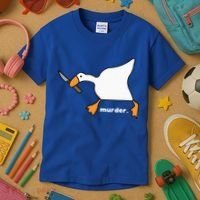 Funny Goose Murder Kids T-Shirt thumb 3