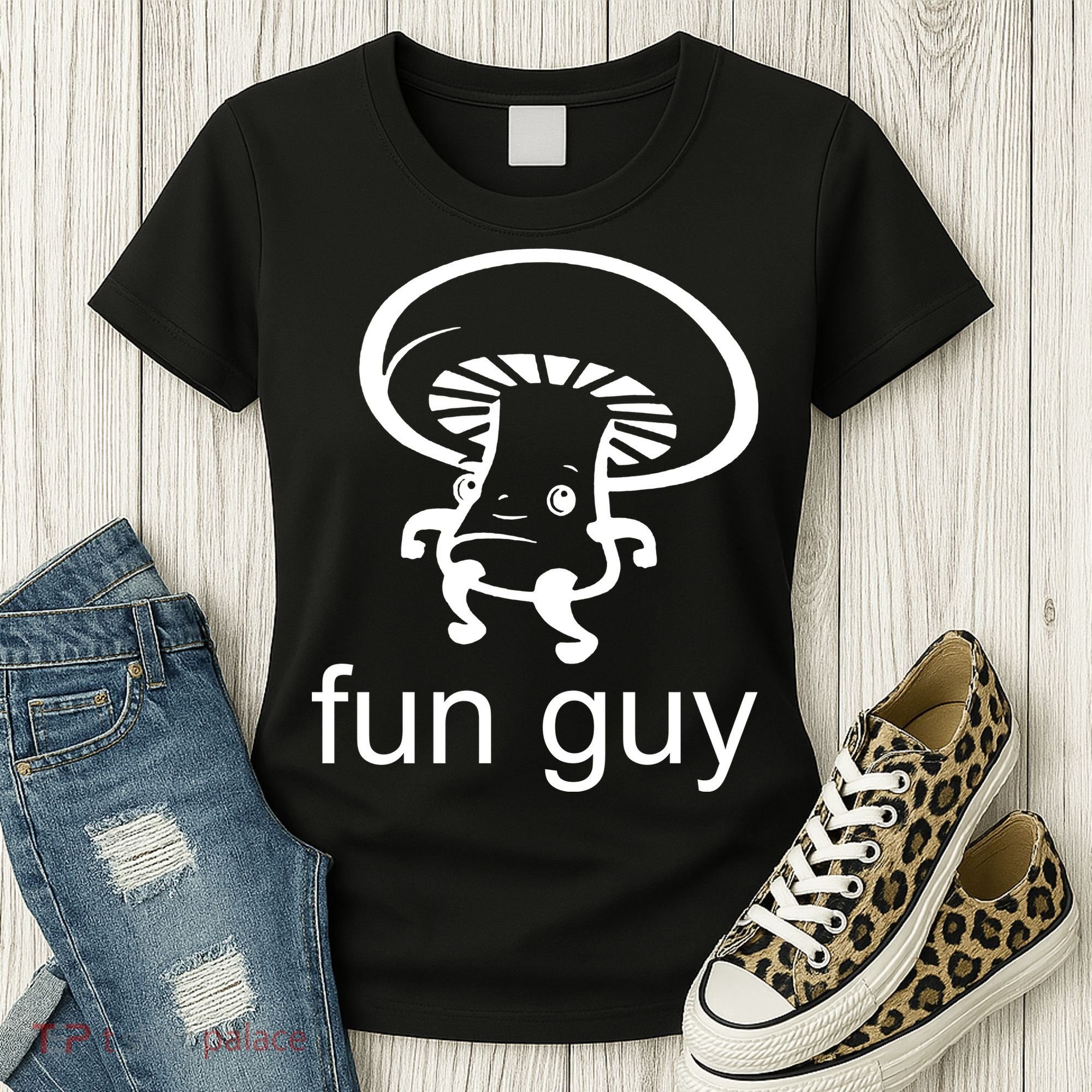 Fun Guy Mushroom Funny Women's T-Shirt