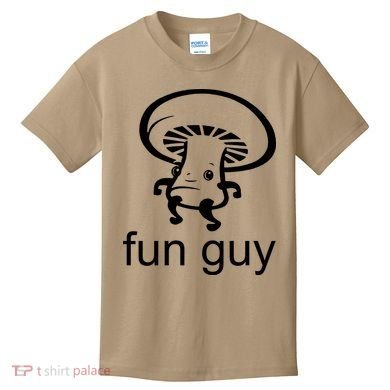 Fun Guy Mushroom Funny Kids T-Shirt