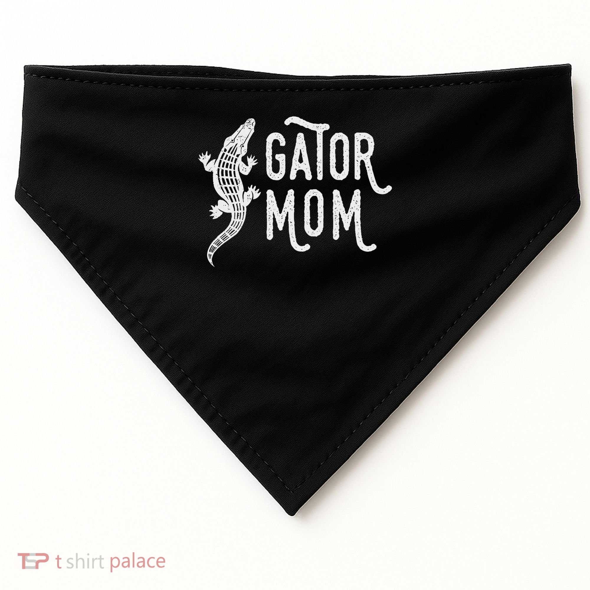 Fun Gator Mom , Reptile Alligator Mother USA-Made Doggie Bandana
