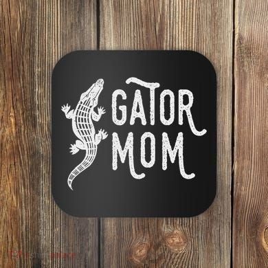 Fun Gator Mom , Reptile Alligator Mother Coaster