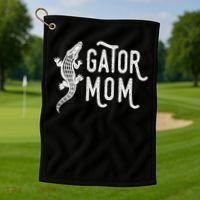 Fun Gator Mom , Reptile Alligator Mother Golf Towel thumb 1