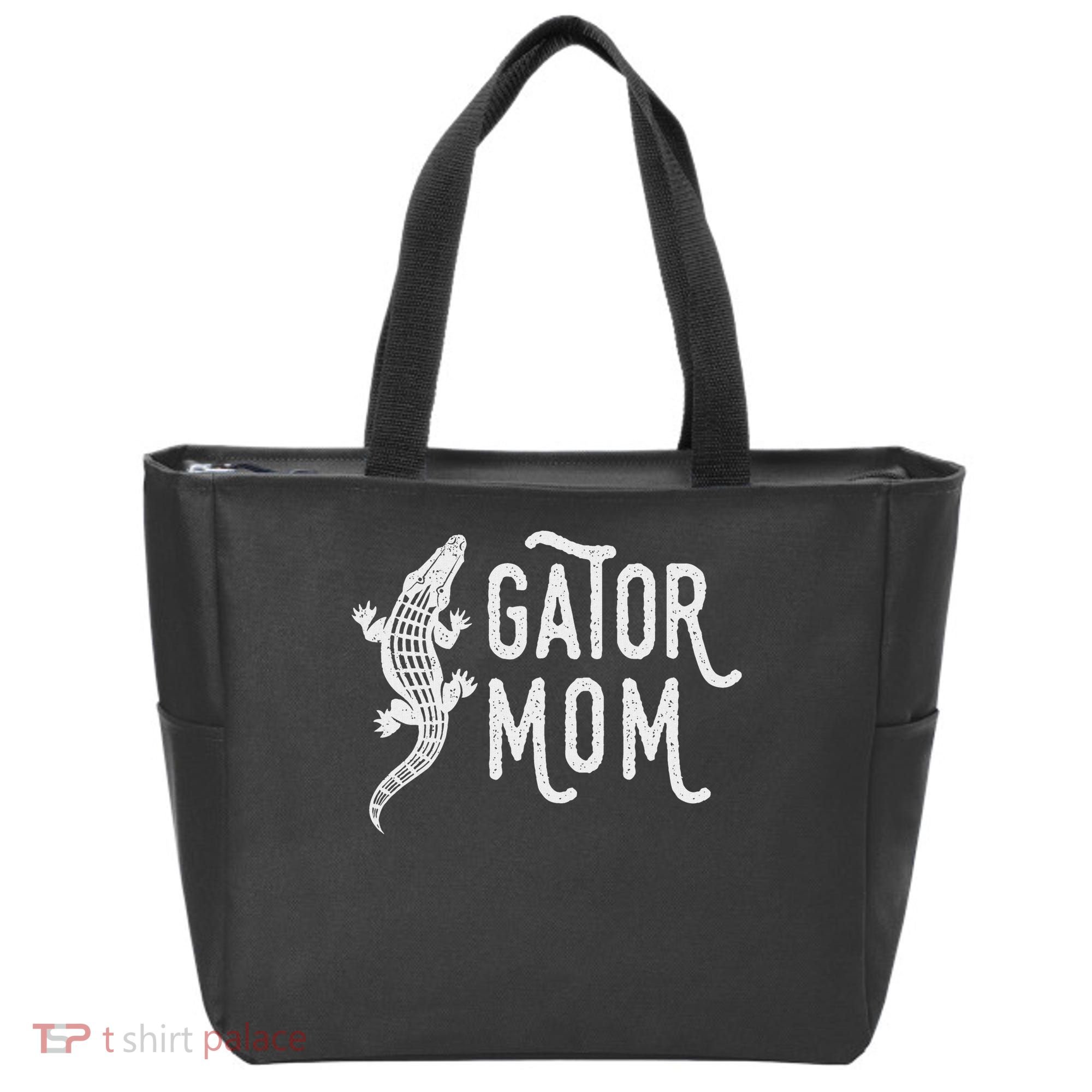 Fun Gator Mom , Reptile Alligator Mother Tote Bag