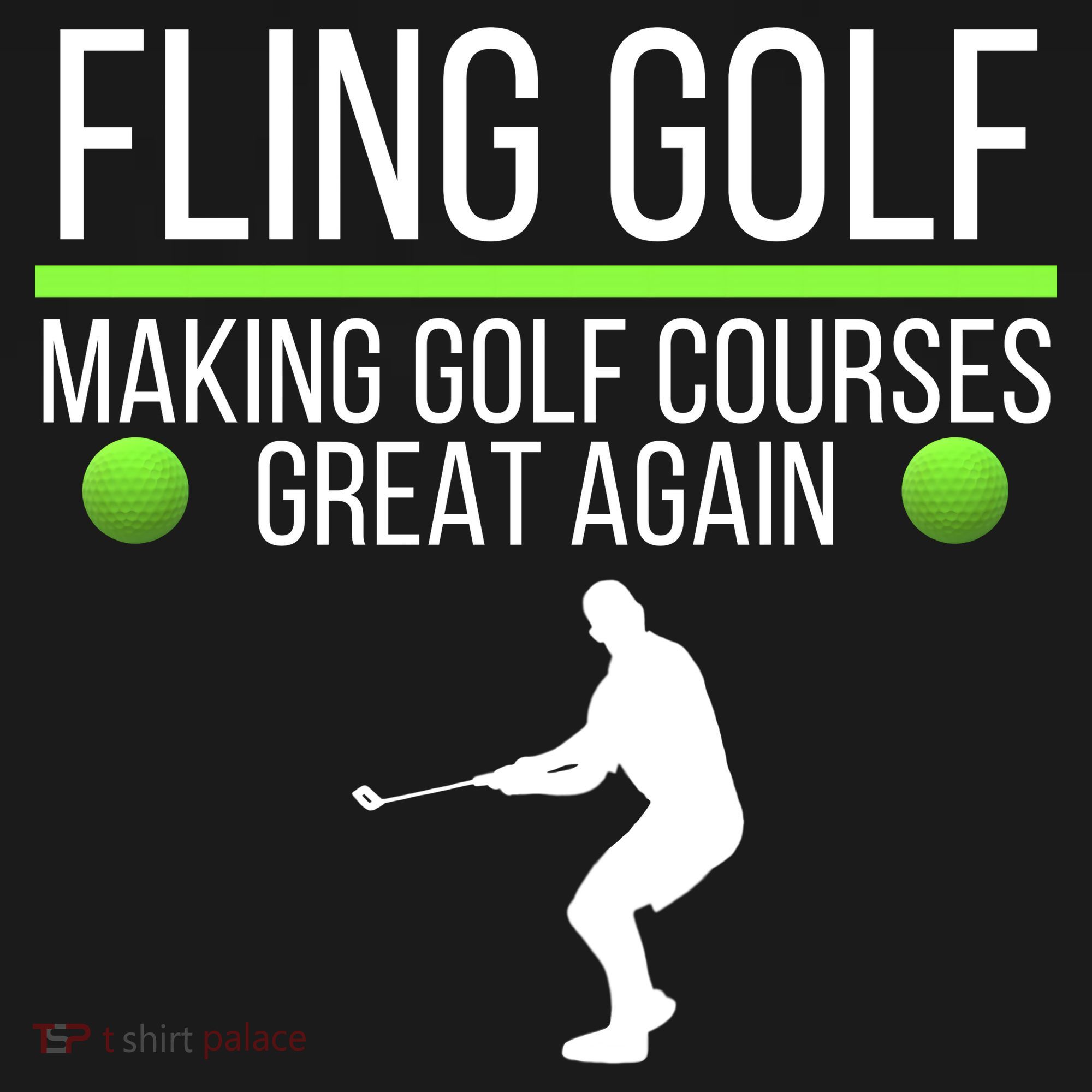 Fling Golf Making Golf Courses Great Again Retro Fling Golf Funny Fling Golf Backpack