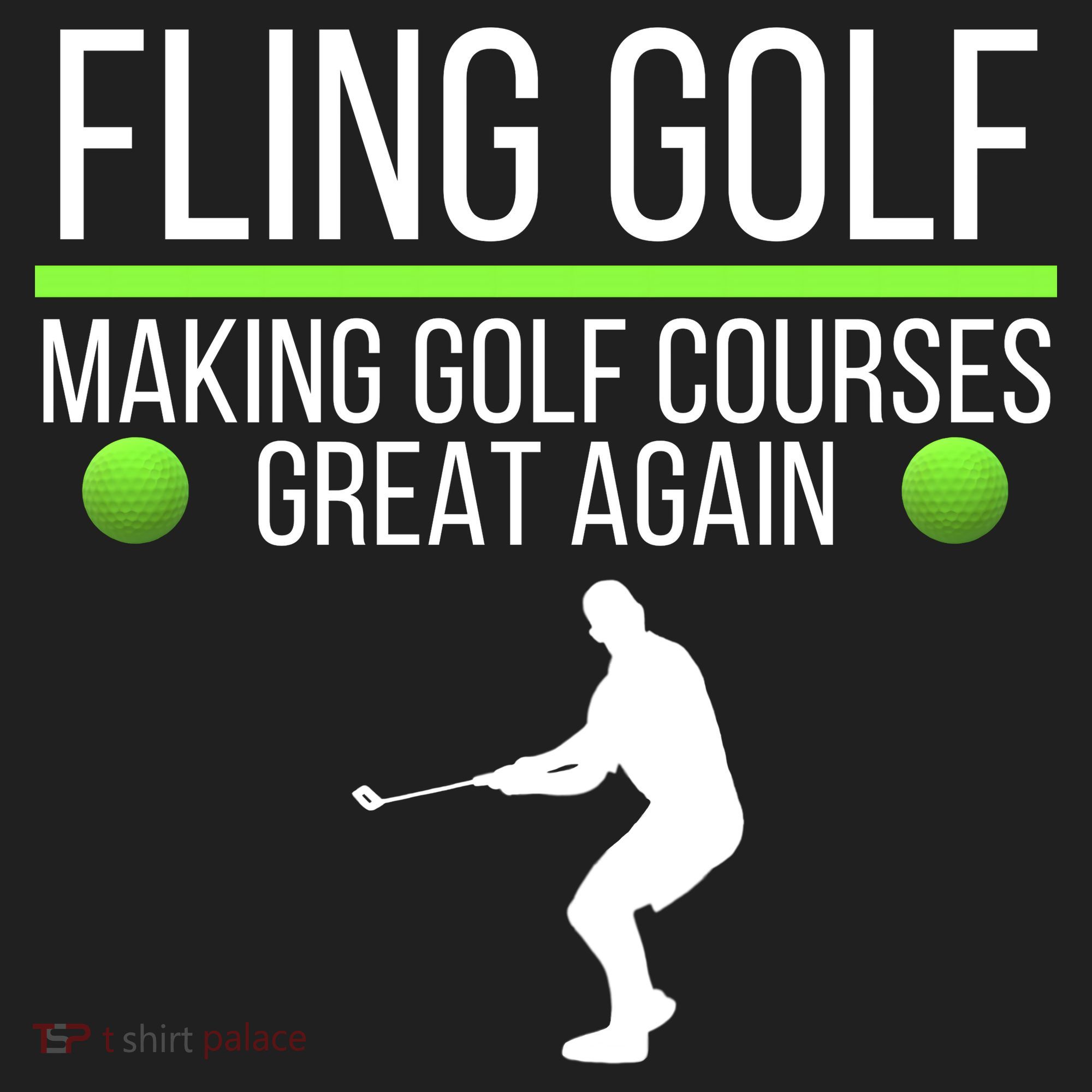 Fling Golf Making Golf Courses Great Again Retro Fling Golf Funny Fling Golf Tumbler