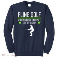 Fling Golf Making Golf Courses Great Again Retro Fling Golf Funny Fling Golf Sweatshirt thumb 0
