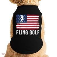 Fling Golf Making Golf Courses Great Again Funny Fling Golf Fun New Golf Game Doggie Tank thumb 0