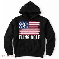 Fling Golf Making Golf Courses Great Again Funny Fling Golf Fun New Golf Game Hoodie thumb 0