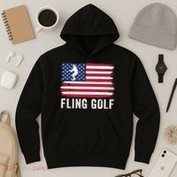 Fling Golf Making Golf Courses Great Again Funny Fling Golf Fun New Golf Game Hoodie thumb 3