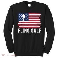Fling Golf Making Golf Courses Great Again Funny Fling Golf Fun New Golf Game Sweatshirt thumb 0