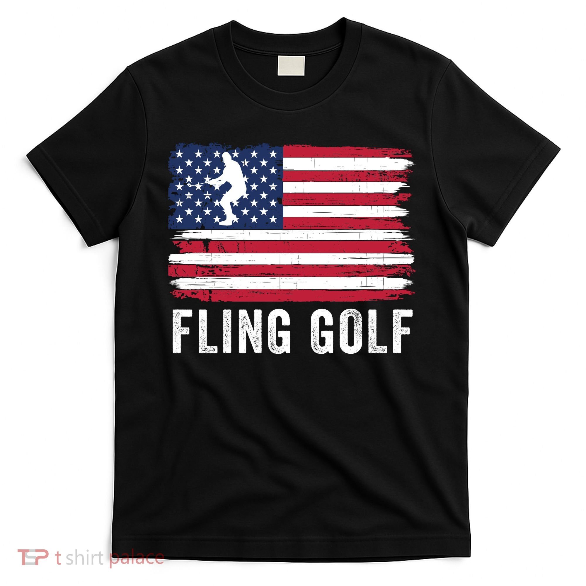 Fling Golf Making Golf Courses Great Again Funny Fling Golf Fun New Golf Game T-Shirt