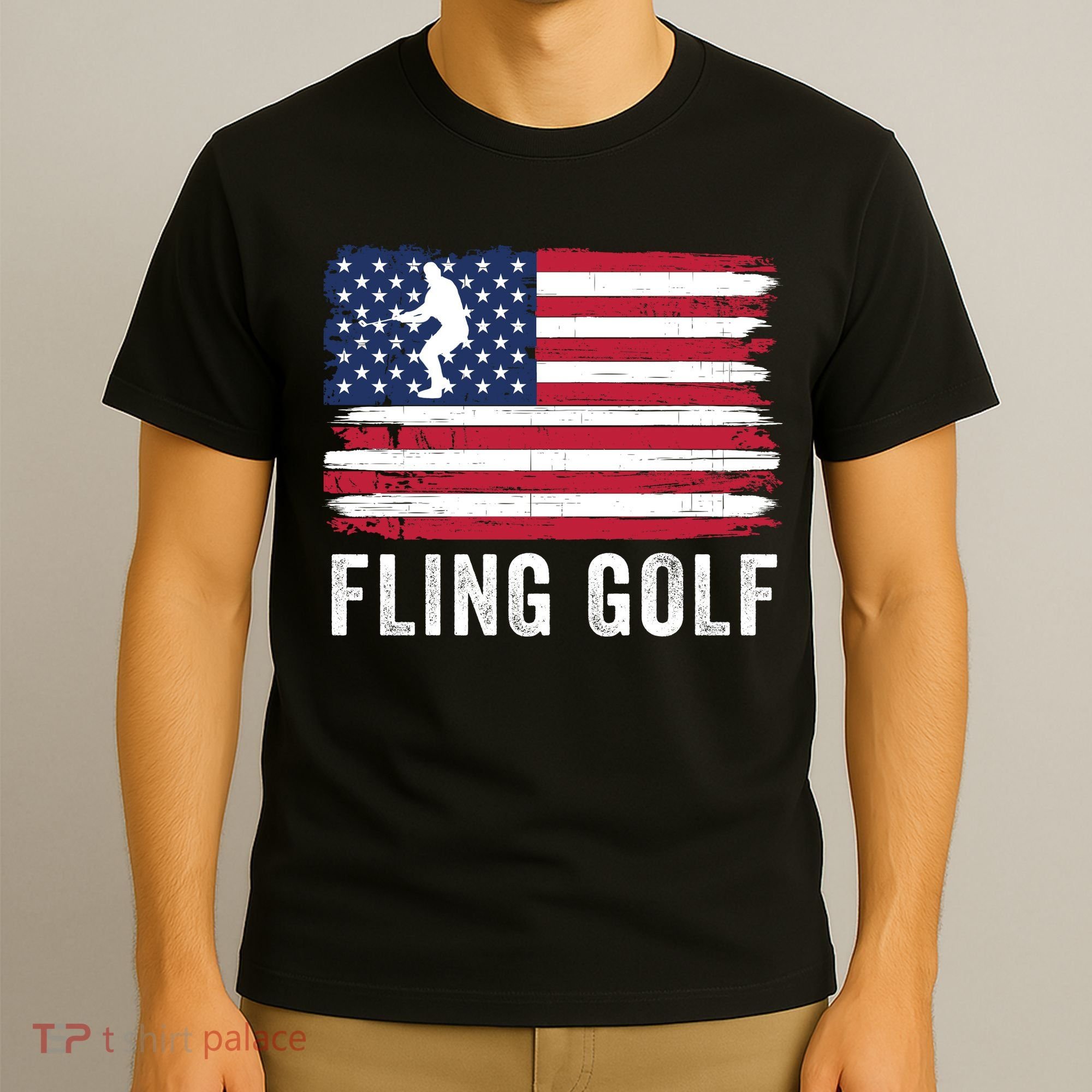 Fling Golf Making Golf Courses Great Again Funny Fling Golf Fun New Golf Game T-Shirt