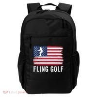 Fling Golf Making Golf Courses Great Again Funny Fling Golf Fun New Golf Game Backpack thumb 0