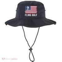 Fling Golf Making Golf Courses Great Again Funny Fling Golf Fun New Golf Game Bucket Hat thumb 0