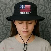 Fling Golf Making Golf Courses Great Again Funny Fling Golf Fun New Golf Game Bucket Hat thumb 3