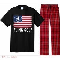 Fling Golf Making Golf Courses Great Again Funny Fling Golf Fun New Golf Game Pajama Set thumb 0