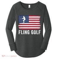 Fling Golf Making Golf Courses Great Again Funny Fling Golf Fun New Golf Game Women's Perfect Tri Tunic Long Sleeve Shirt thumb 0