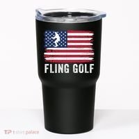Fling Golf Making Golf Courses Great Again Funny Fling Golf Fun New Golf Game Tumbler thumb 0