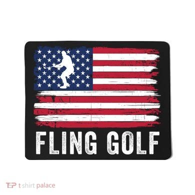 Fling Golf Making Golf Courses Great Again Funny Fling Golf Fun New Golf Game Mousepad