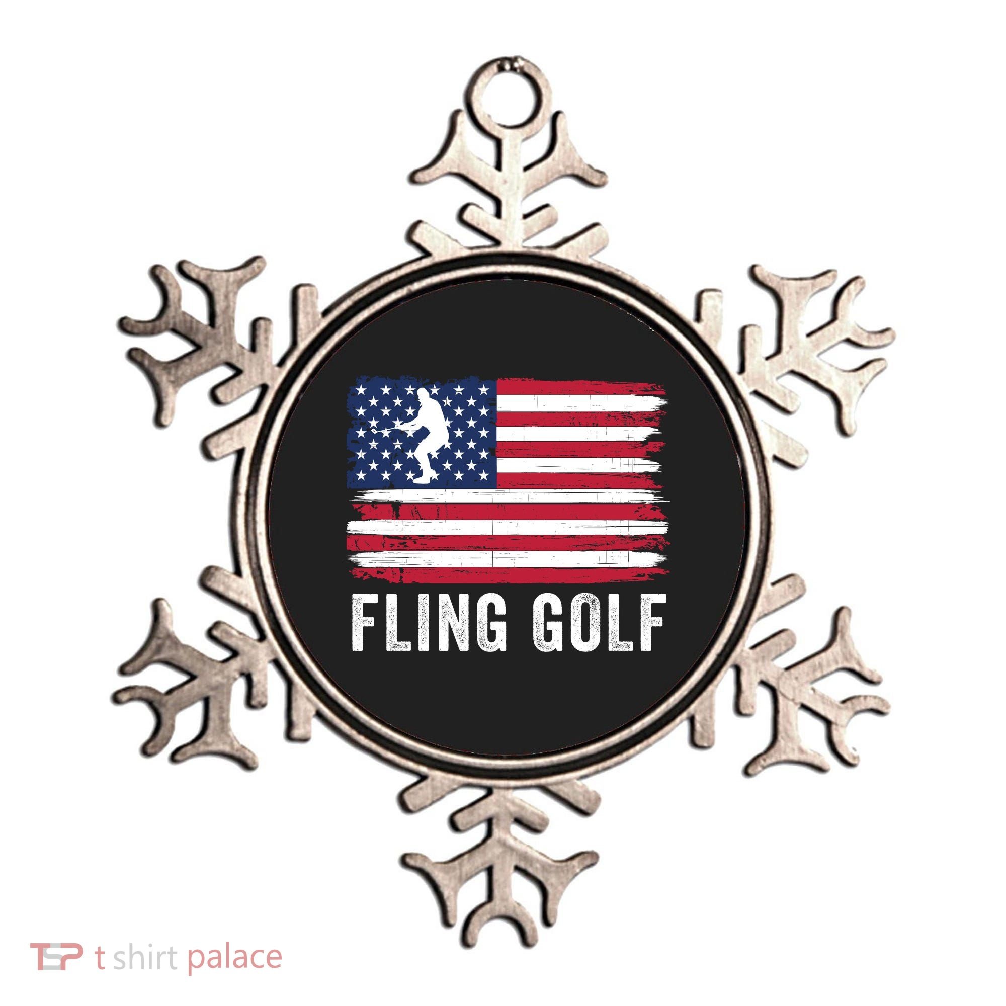 Fling Golf Making Golf Courses Great Again Funny Fling Golf Fun New Golf Game Ornament