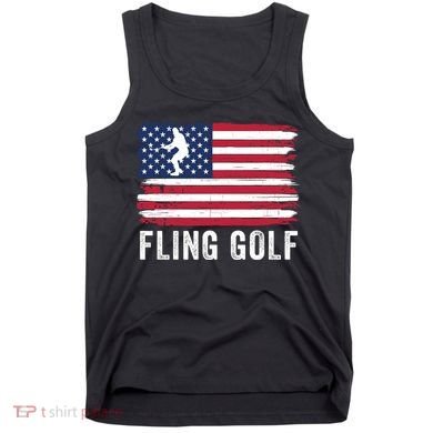 Fling Golf Making Golf Courses Great Again Funny Fling Golf Fun New Golf Game Tank Top