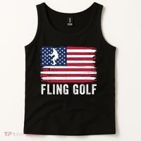 Fling Golf Making Golf Courses Great Again Funny Fling Golf Fun New Golf Game Tank Top thumb 2