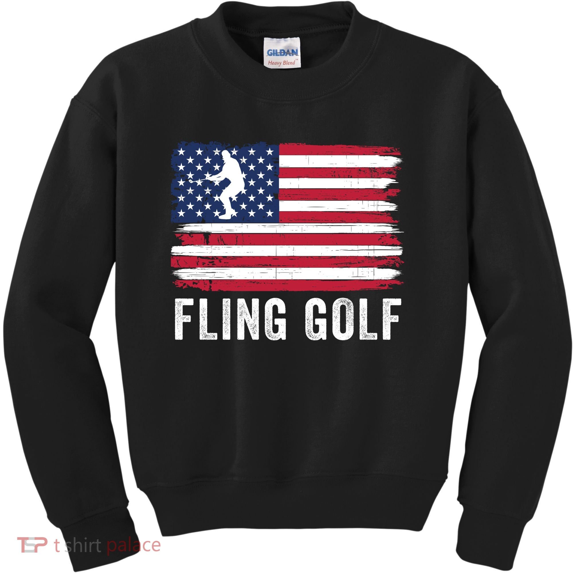 Fling Golf Making Golf Courses Great Again Funny Fling Golf Fun New Golf Game Kids Sweatshirt