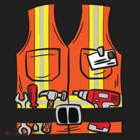 Funny Group Matching Halloween Construction Worker Costume Women's Sweatshirt thumb 2