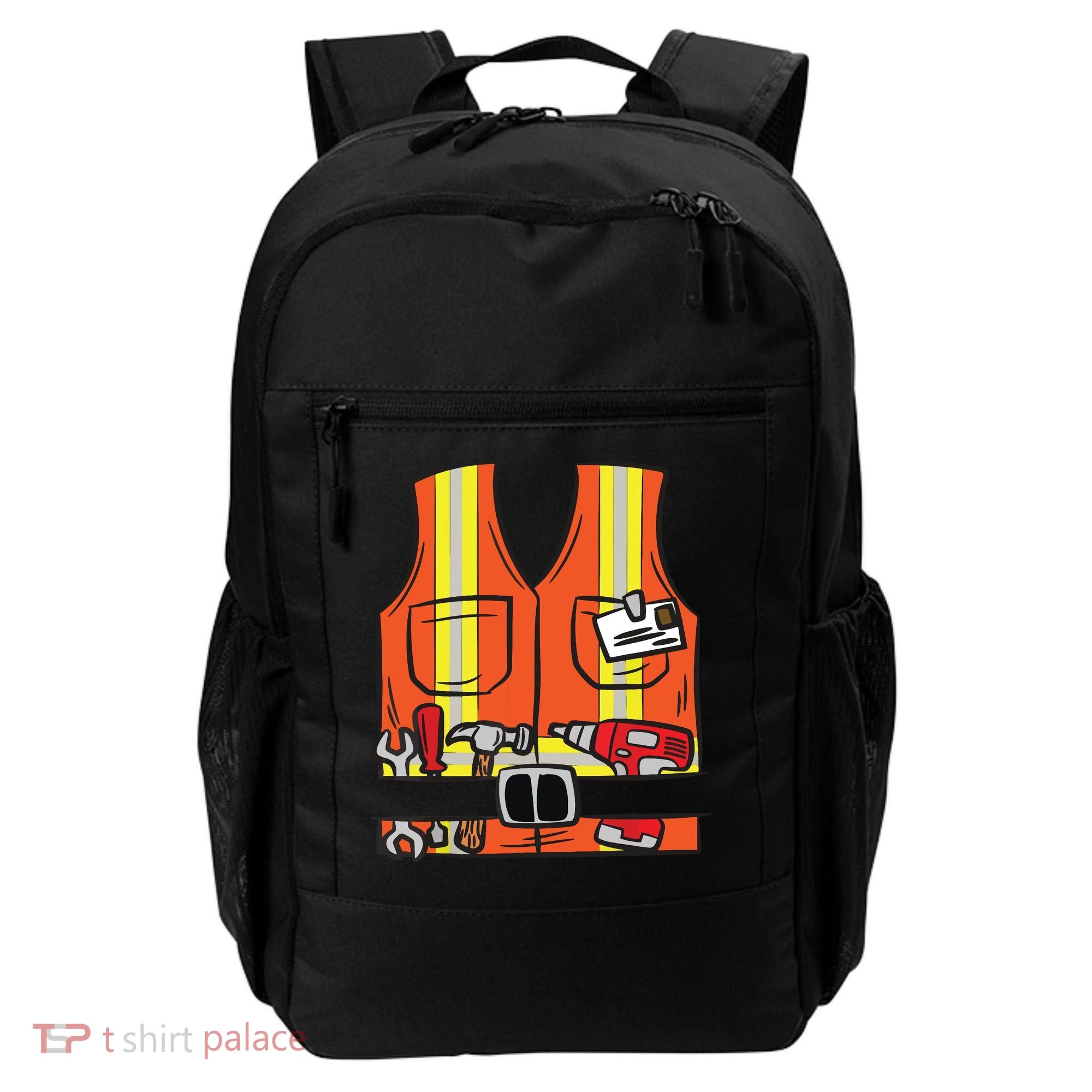 Funny Group Matching Halloween Construction Worker Costume Backpack