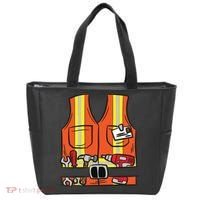Funny Group Matching Halloween Construction Worker Costume Tote Bag thumb 0