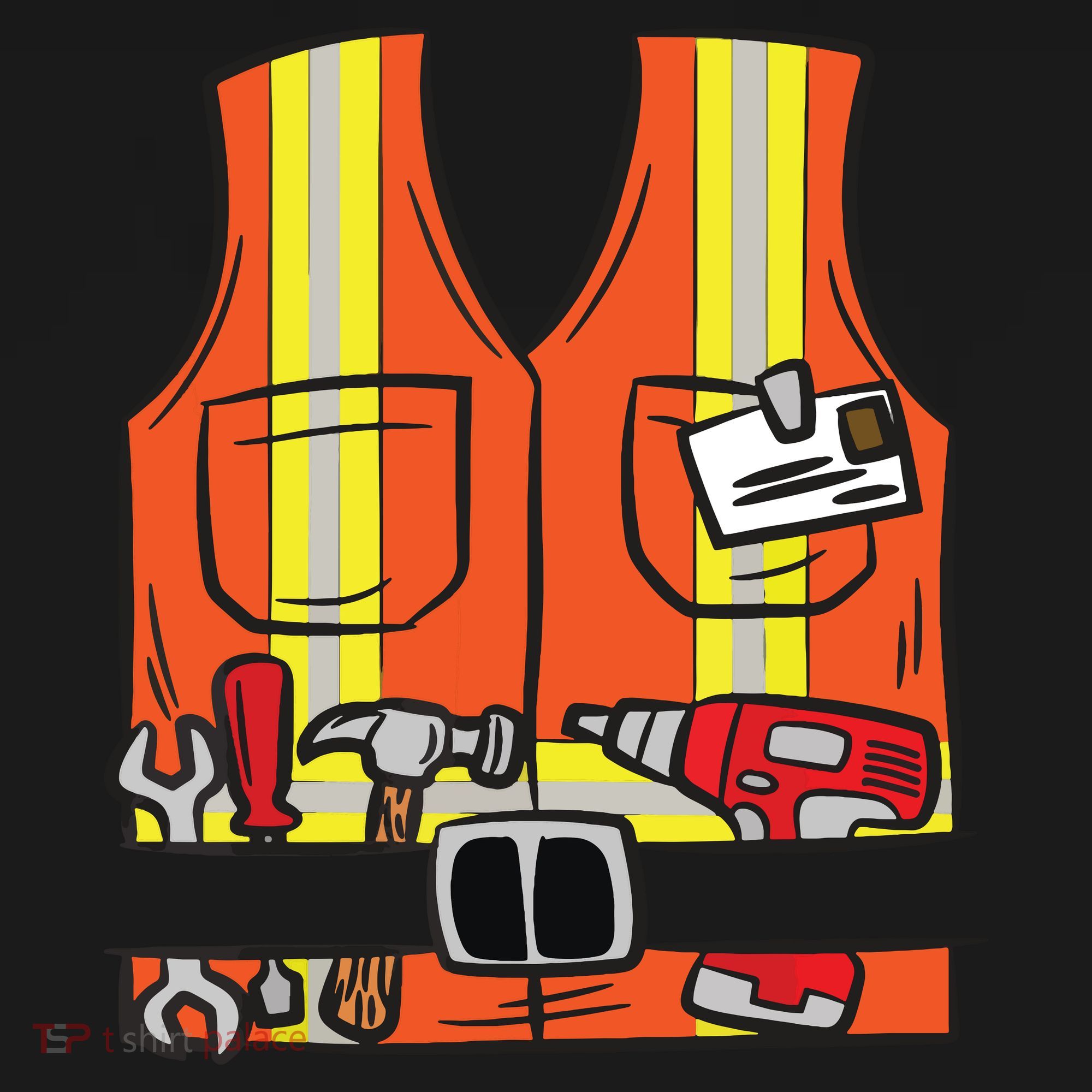 Funny Group Matching Halloween Construction Worker Costume Tote Bag