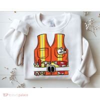 Funny Group Matching Halloween Construction Worker Costume Sweatshirt thumb 2