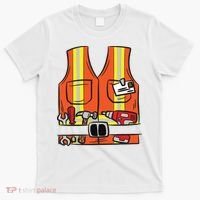 Funny Group Matching Halloween Construction Worker Costume T-Shirt thumb 0