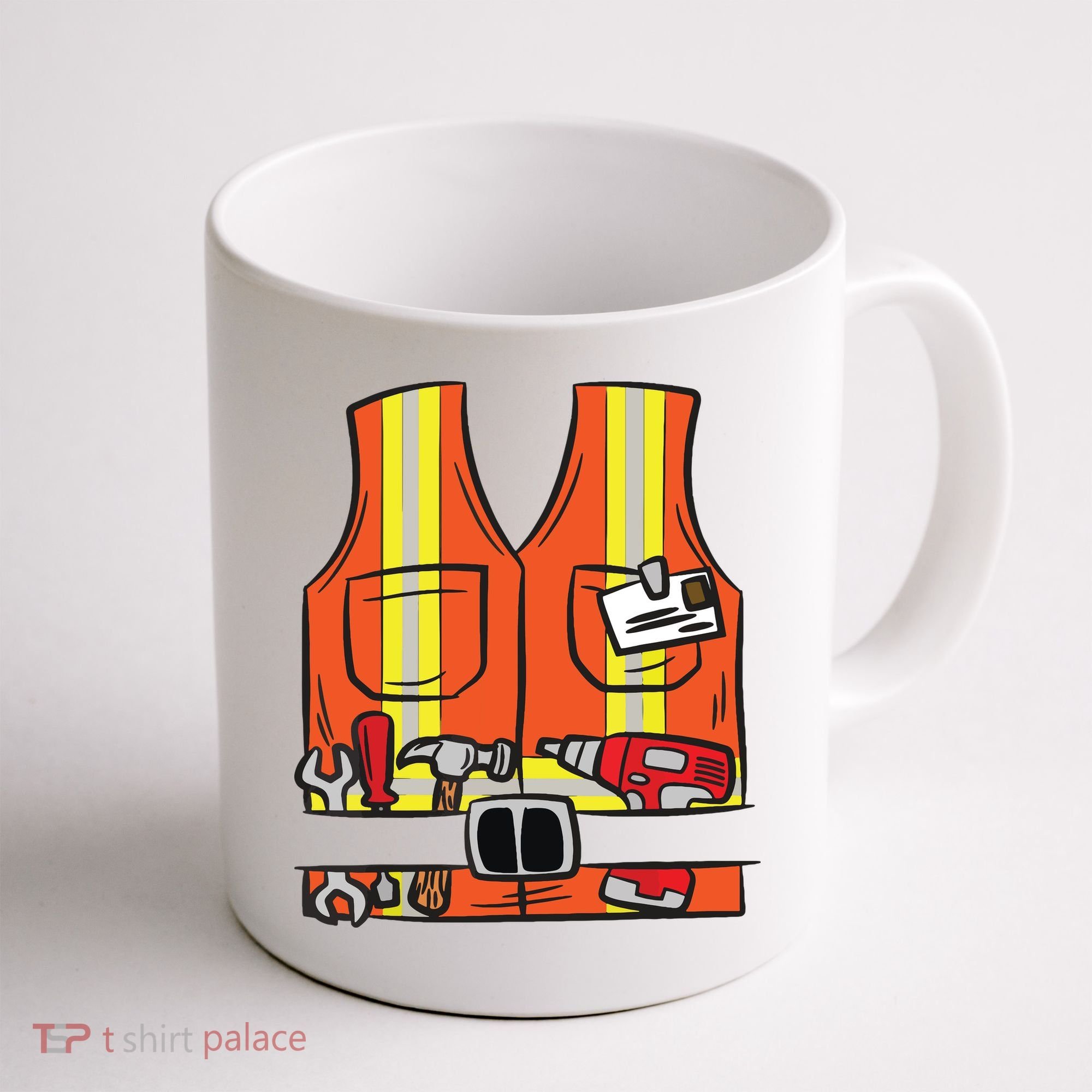Funny Group Matching Halloween Construction Worker Costume Coffee Mug