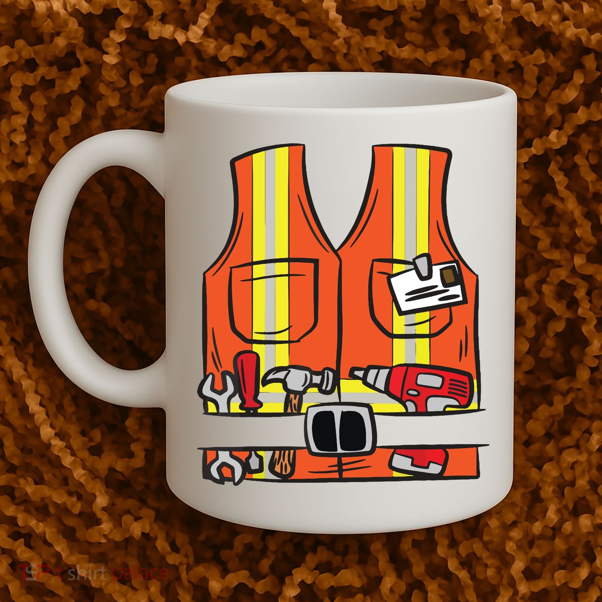 Funny Group Matching Halloween Construction Worker Costume Coffee Mug