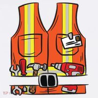 Funny Group Matching Halloween Construction Worker Costume Beanie thumb 2