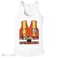 Funny Group Matching Halloween Construction Worker Costume Ladies PosiCharge Competitor Racerback Tank thumb 0