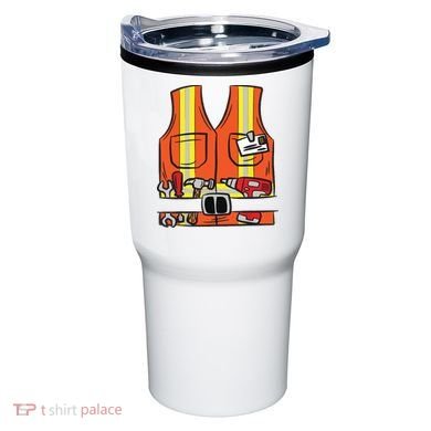 Funny Group Matching Halloween Construction Worker Costume Tumbler