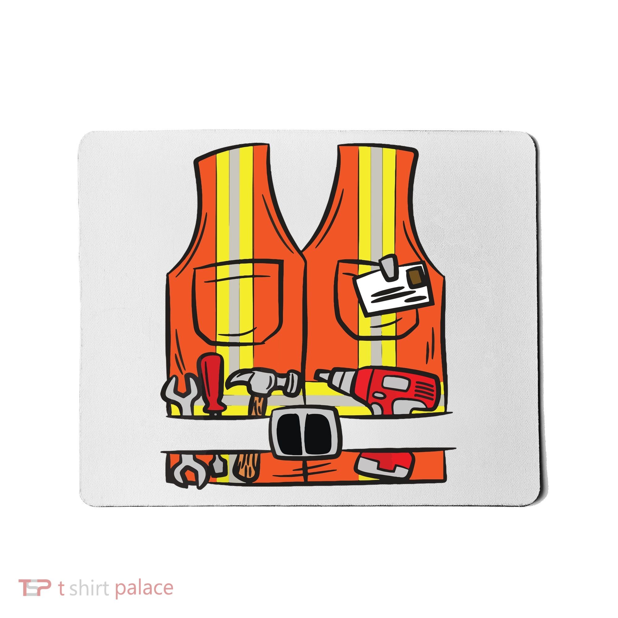 Funny Group Matching Halloween Construction Worker Costume Mousepad