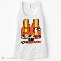 Funny Group Matching Halloween Construction Worker Costume Women's Tank Top thumb 0