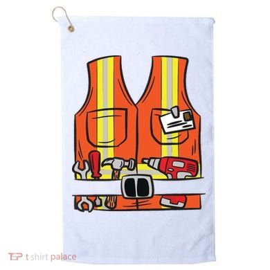 Funny Group Matching Halloween Construction Worker Costume Golf Towel