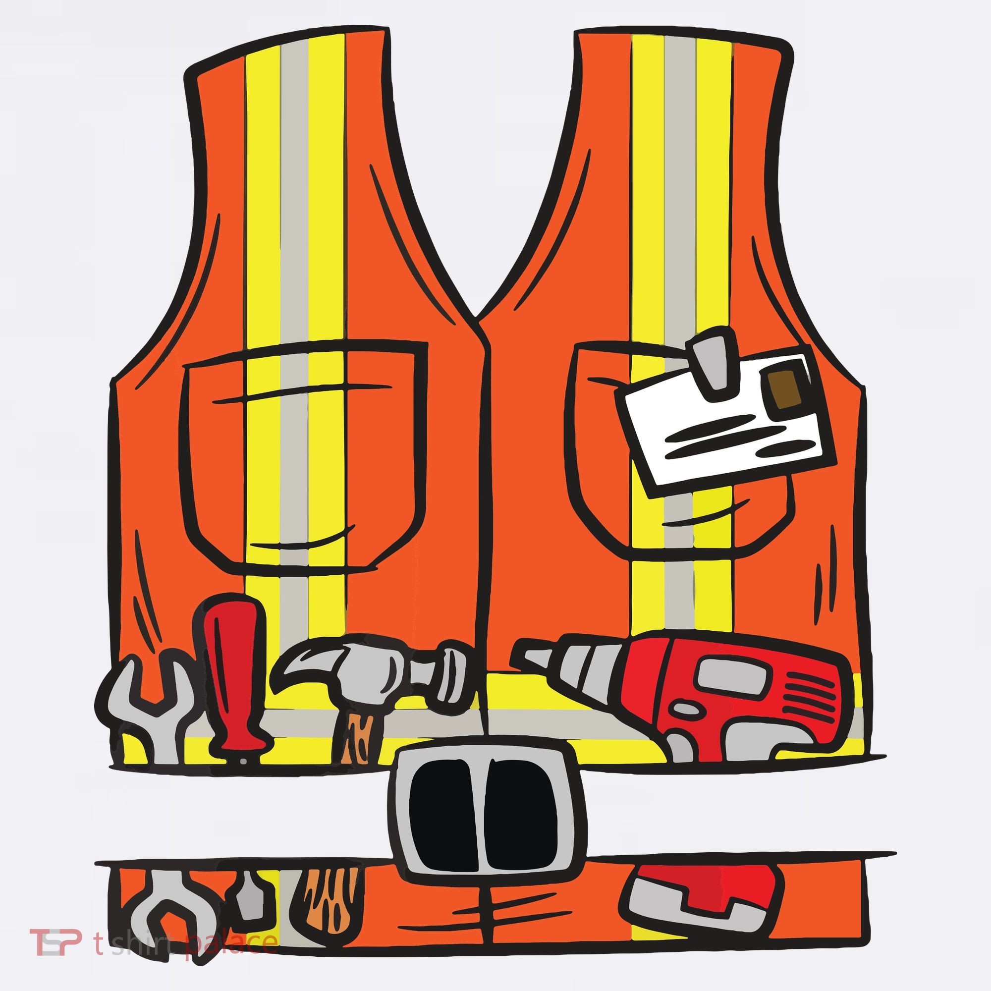 Funny Group Matching Halloween Construction Worker Costume Toddler T-Shirt