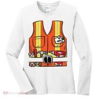 Funny Group Matching Halloween Construction Worker Costume Women's Long Sleeve Shirt thumb 0