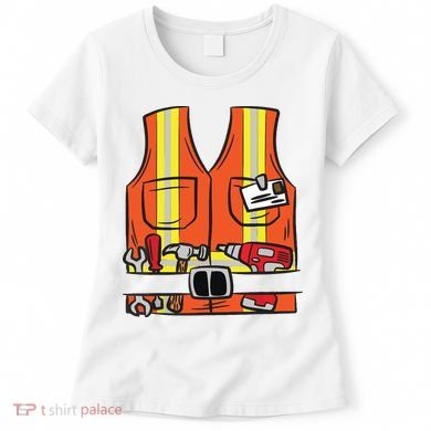Funny Group Matching Halloween Construction Worker Costume Women's T-Shirt