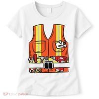 Funny Group Matching Halloween Construction Worker Costume Women's T-Shirt thumb 0