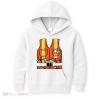 Funny Group Matching Halloween Construction Worker Costume Kids Hoodie thumb 0